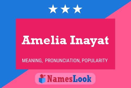 Amelia Inayat Namensposter