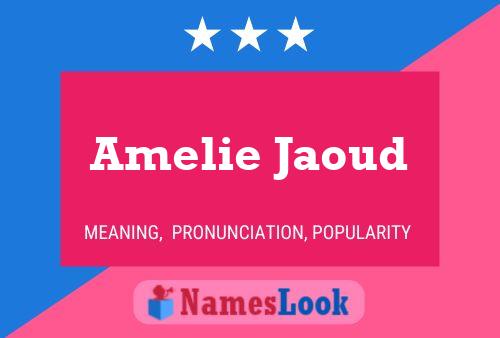 Amelie Jaoud Namensposter