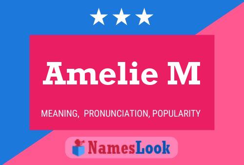 Amelie M Namensposter