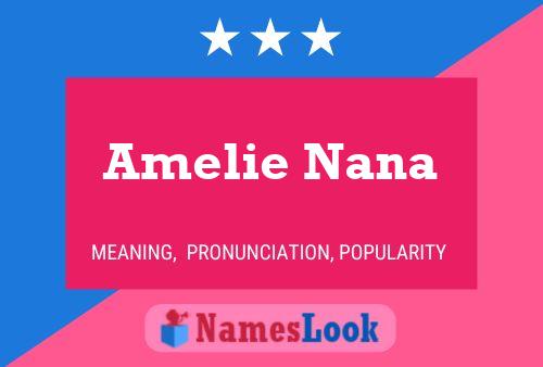 Amelie Nana Namensposter