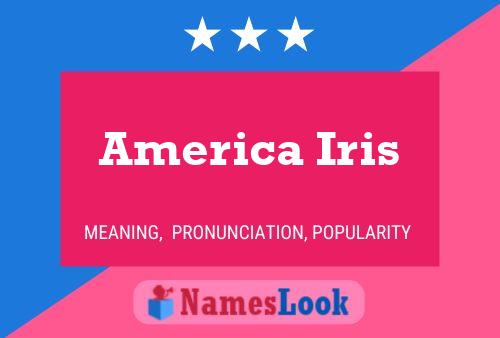 America Iris Namensposter