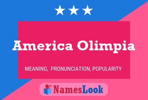 America Olimpia Namensposter