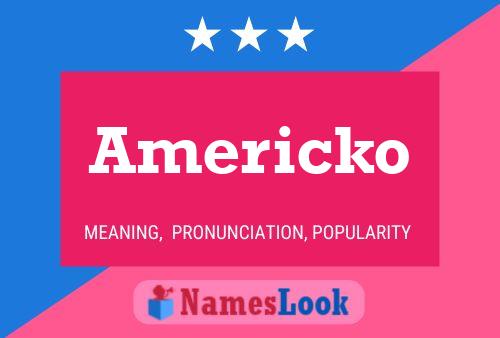 Americko Namensposter