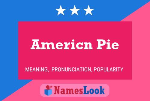 Americn Pie Namensposter