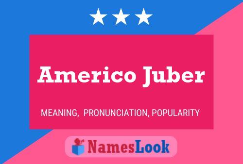 Americo Juber Namensposter