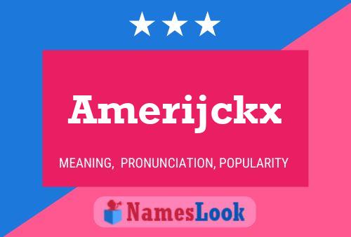 Amerijckx Namensposter