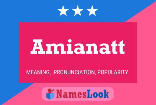 Amianatt Namensposter