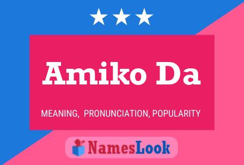 Amiko Da Namensposter