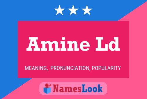 Amine Ld Namensposter