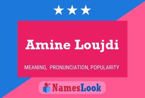 Amine Loujdi Namensposter