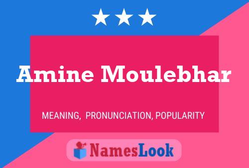 Amine Moulebhar Namensposter