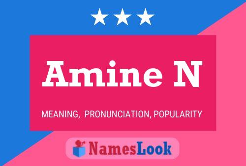 Amine N Namensposter