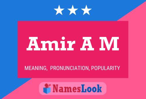 Amir A M Namensposter