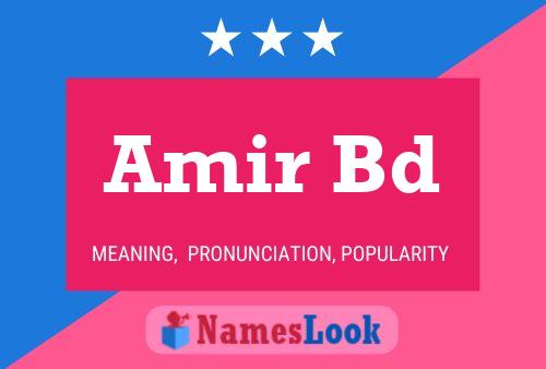 Amir Bd Namensposter