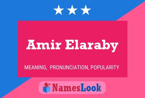 Amir Elaraby Namensposter