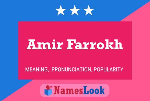 Amir Farrokh Namensposter