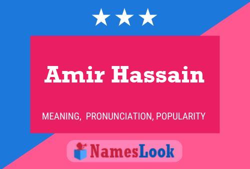 Amir Hassain Namensposter