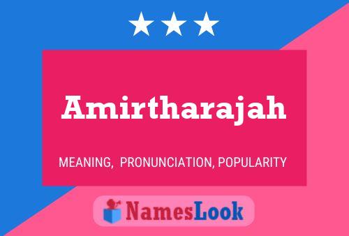 Amirtharajah Namensposter