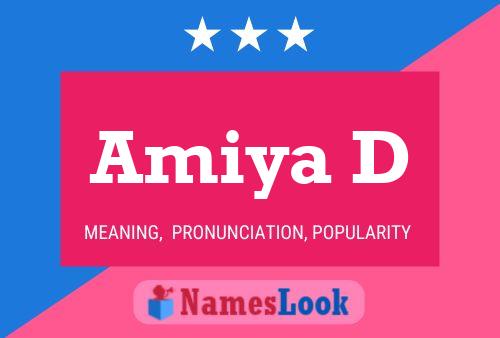 Amiya D Namensposter