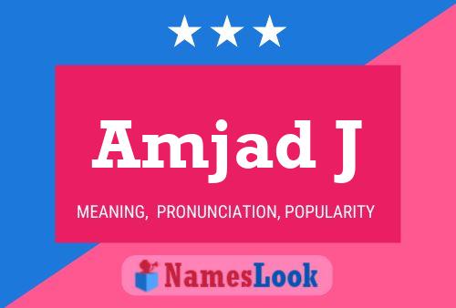 Amjad J Namensposter