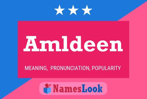 Amldeen Namensposter