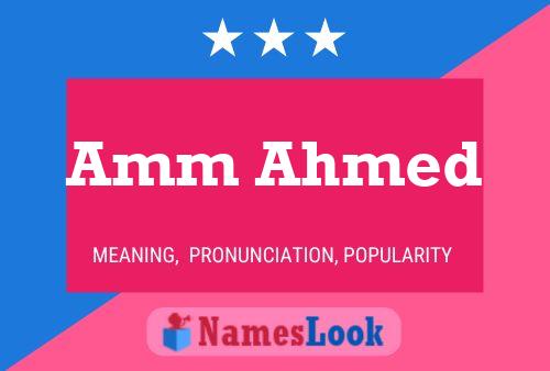 Amm Ahmed Namensposter