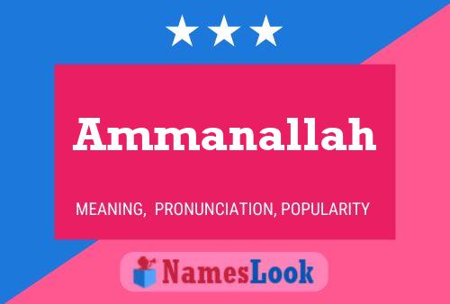 Ammanallah Namensposter