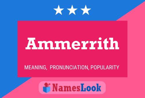 Ammerrith Namensposter