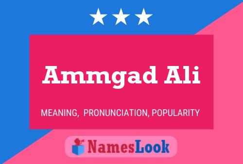 Ammgad Ali Namensposter