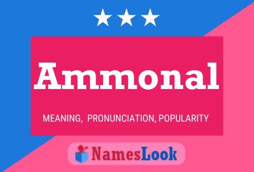 Ammonal Namensposter