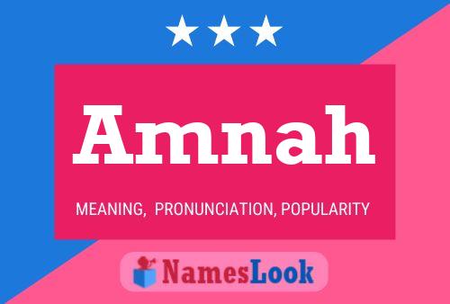 Amnah Namensposter