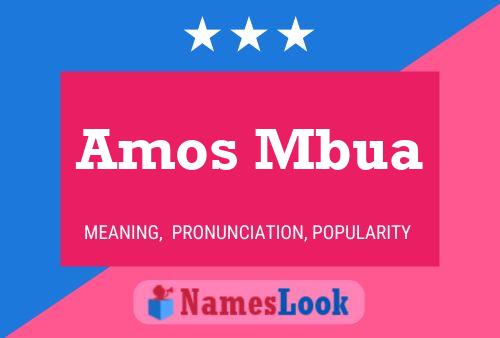 Amos Mbua Namensposter