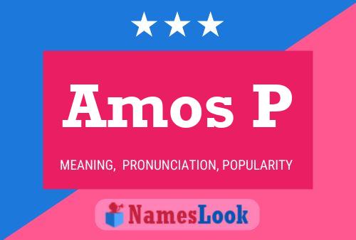 Amos P Namensposter