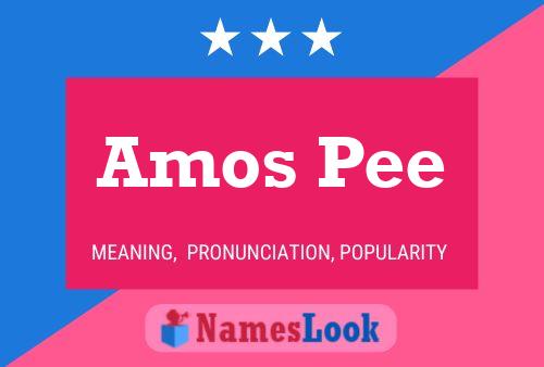 Amos Pee Namensposter