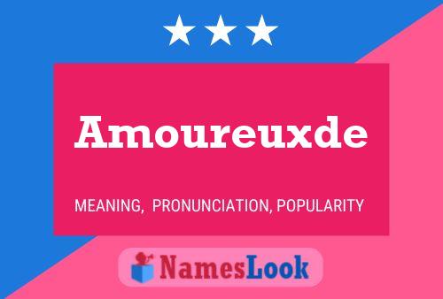 Amoureuxde Namensposter