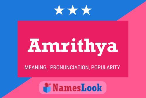 Amrithya Namensposter