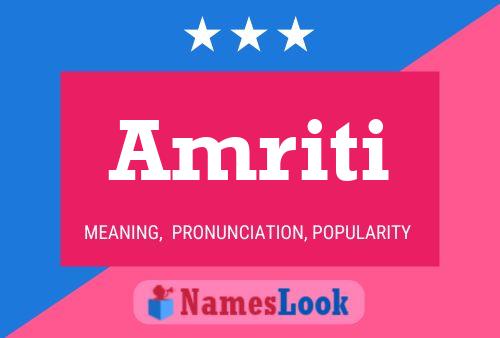 Amriti Namensposter