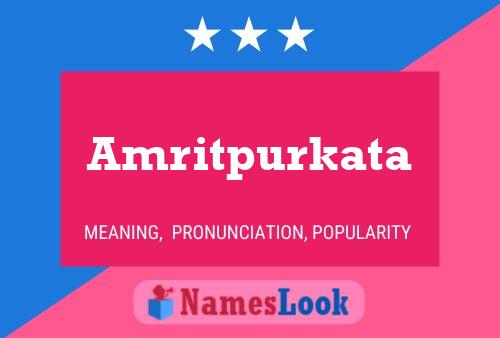 Amritpurkata Namensposter