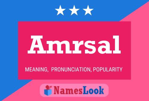 Amrsal Namensposter