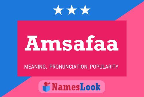 Amsafaa Namensposter