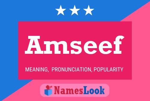 Amseef Namensposter