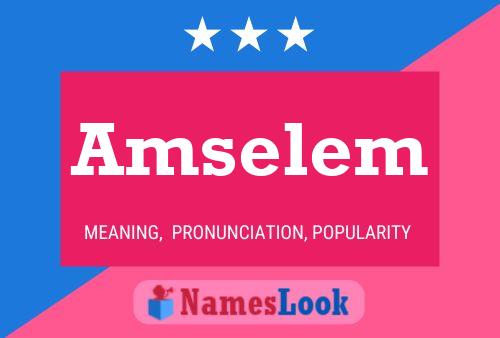 Amselem Namensposter