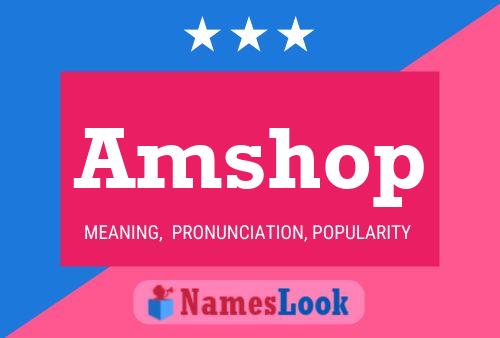 Amshop Namensposter