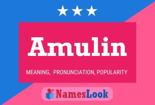 Amulin Namensposter