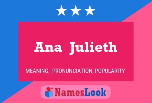 Ana  Julieth Namensposter