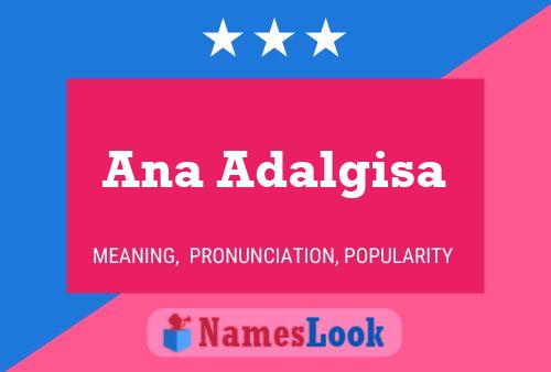 Ana Adalgisa Namensposter