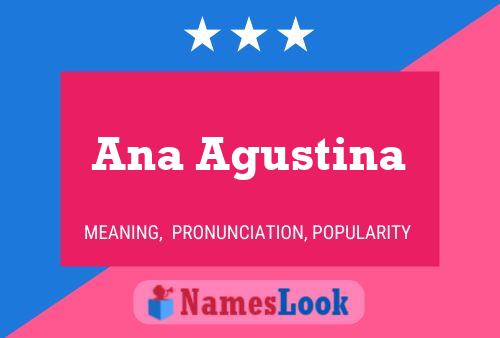 Ana Agustina Namensposter