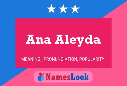 Ana Aleyda Namensposter