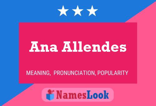 Ana Allendes Namensposter