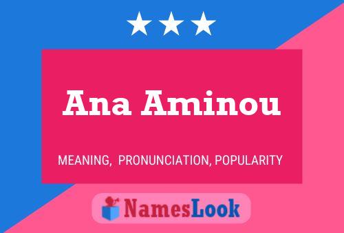 Ana Aminou Namensposter